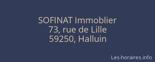 SOFINAT Immoblier