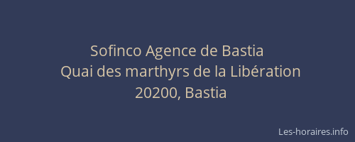Sofinco Agence de Bastia