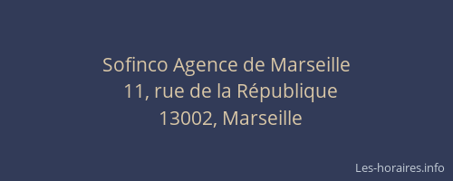 Sofinco Agence de Marseille