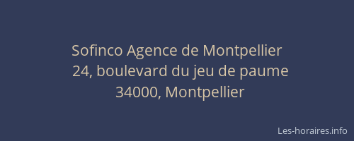 Sofinco Agence de Montpellier
