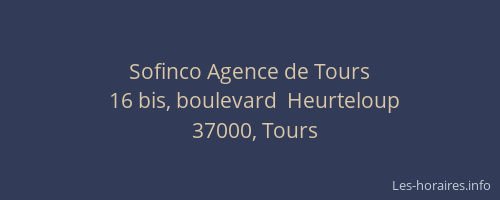 Sofinco Agence de Tours