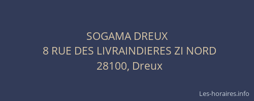 SOGAMA DREUX