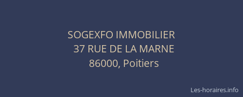 SOGEXFO IMMOBILIER