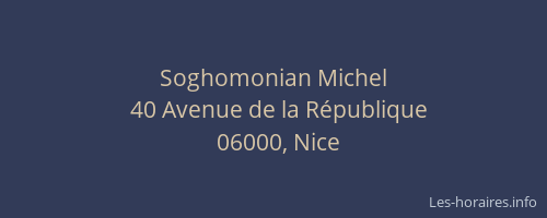 Soghomonian Michel