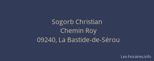Sogorb Christian