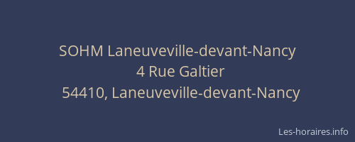 SOHM Laneuveville-devant-Nancy