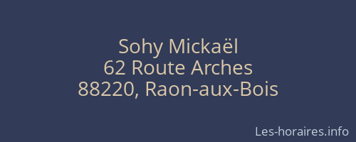 Sohy Mickaël