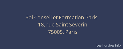 Soi Conseil et Formation Paris