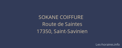 SOKANE COIFFURE
