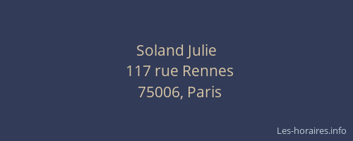 Soland Julie
