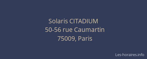 Solaris CITADIUM
