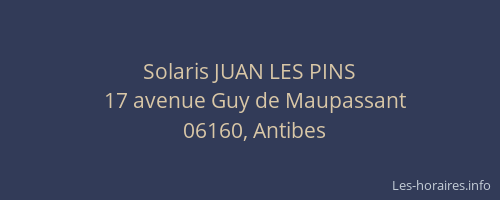 Solaris JUAN LES PINS
