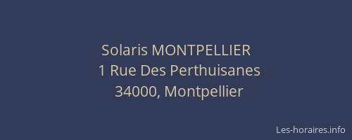 Solaris MONTPELLIER