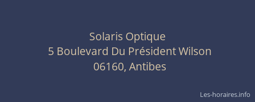Solaris Optique