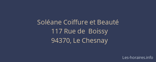 Sol&eacute;ane Coiffure et Beaut&eacute;