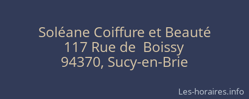 Soléane Coiffure et Beauté