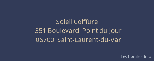 Soleil Coiffure