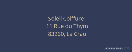 Soleil Coiffure