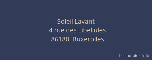 Soleil Lavant