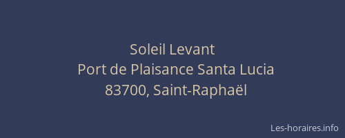 Soleil Levant