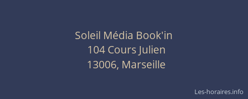 Soleil Média Book'in