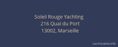 Soleil Rouge Yachting
