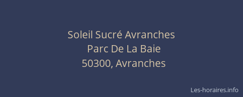 Soleil Sucré Avranches