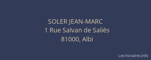 SOLER JEAN-MARC