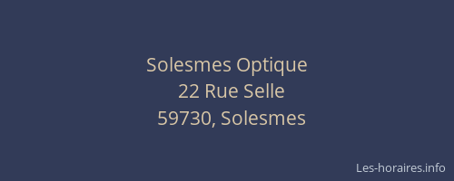 Solesmes Optique
