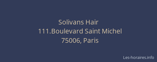Solivans Hair