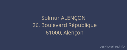Solmur ALENÇON