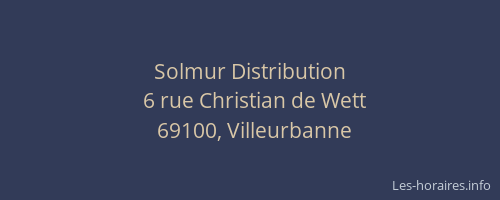 Solmur Distribution