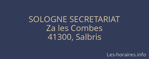 SOLOGNE SECRETARIAT