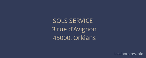 SOLS SERVICE