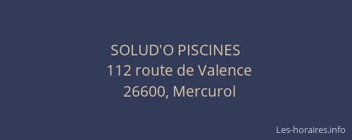 SOLUD'O PISCINES