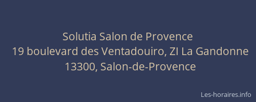 Solutia Salon de Provence