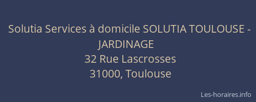 Solutia Services à domicile SOLUTIA TOULOUSE - JARDINAGE
