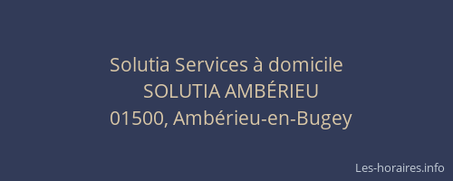 Solutia Services à domicile