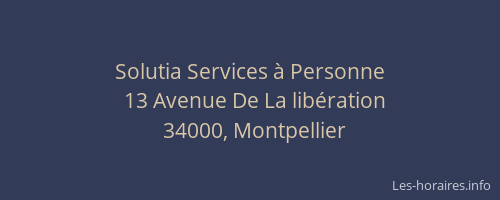 Solutia Services à Personne