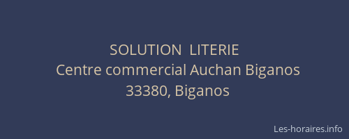 SOLUTION  LITERIE