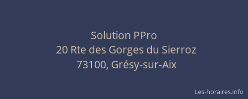 Solution PPro