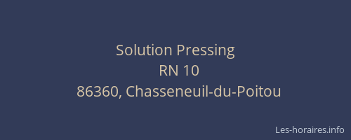 Solution Pressing