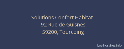 Solutions Confort Habitat