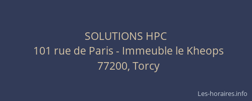 SOLUTIONS HPC