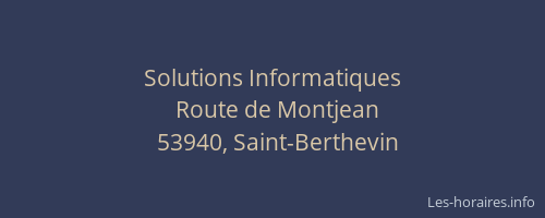 Solutions Informatiques