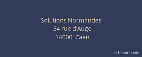 Solutions Normandes