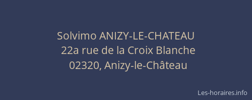 Solvimo ANIZY-LE-CHATEAU