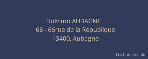 Solvimo AUBAGNE
