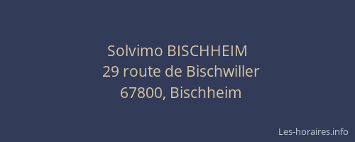 Solvimo BISCHHEIM