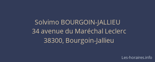 Solvimo BOURGOIN-JALLIEU